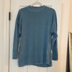 Free People Blue Long Sleeve Top